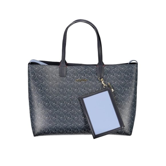 Tommy Hilfiger Blue Polyurethane Handbag